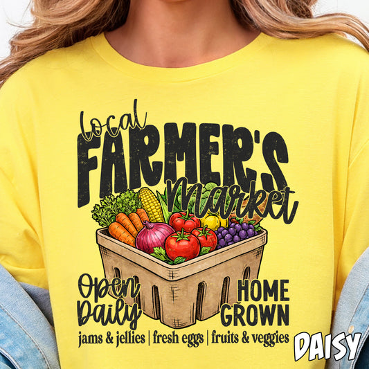 Local Farmers Market-Full Color DTF Transfer