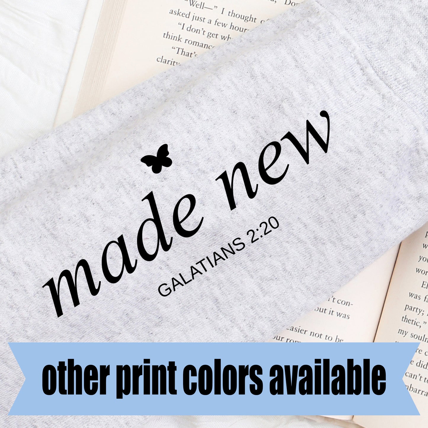 Made New Galatians 2:20- Single Color DTF Transfer