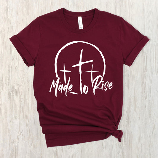 Made to Rise- Single Color (white)- 11.5" wide Plastisol Screen Print Transfer