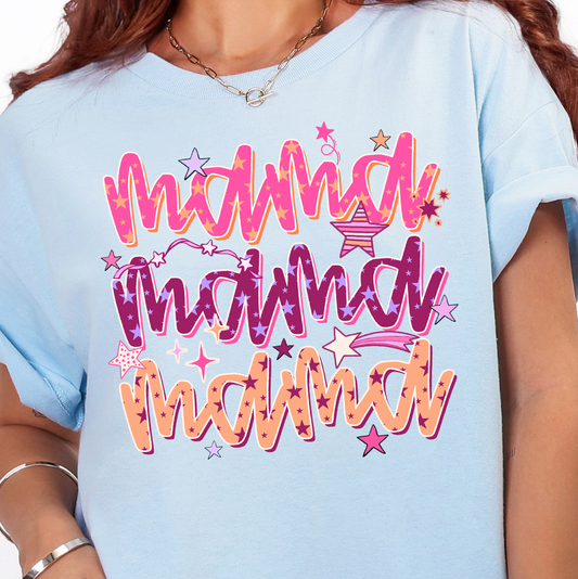 Mama Stars- Full Color DTF Transfer
