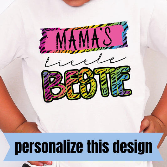 **PERSONALIZED** Little Bestie- Full Color DTF Transfer