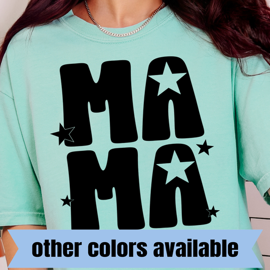 MAMA Stacked- Single Color DTF Transfer