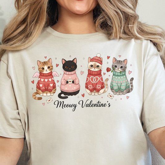 **PREORDER** Meowy Valentine's- DTF Transfer