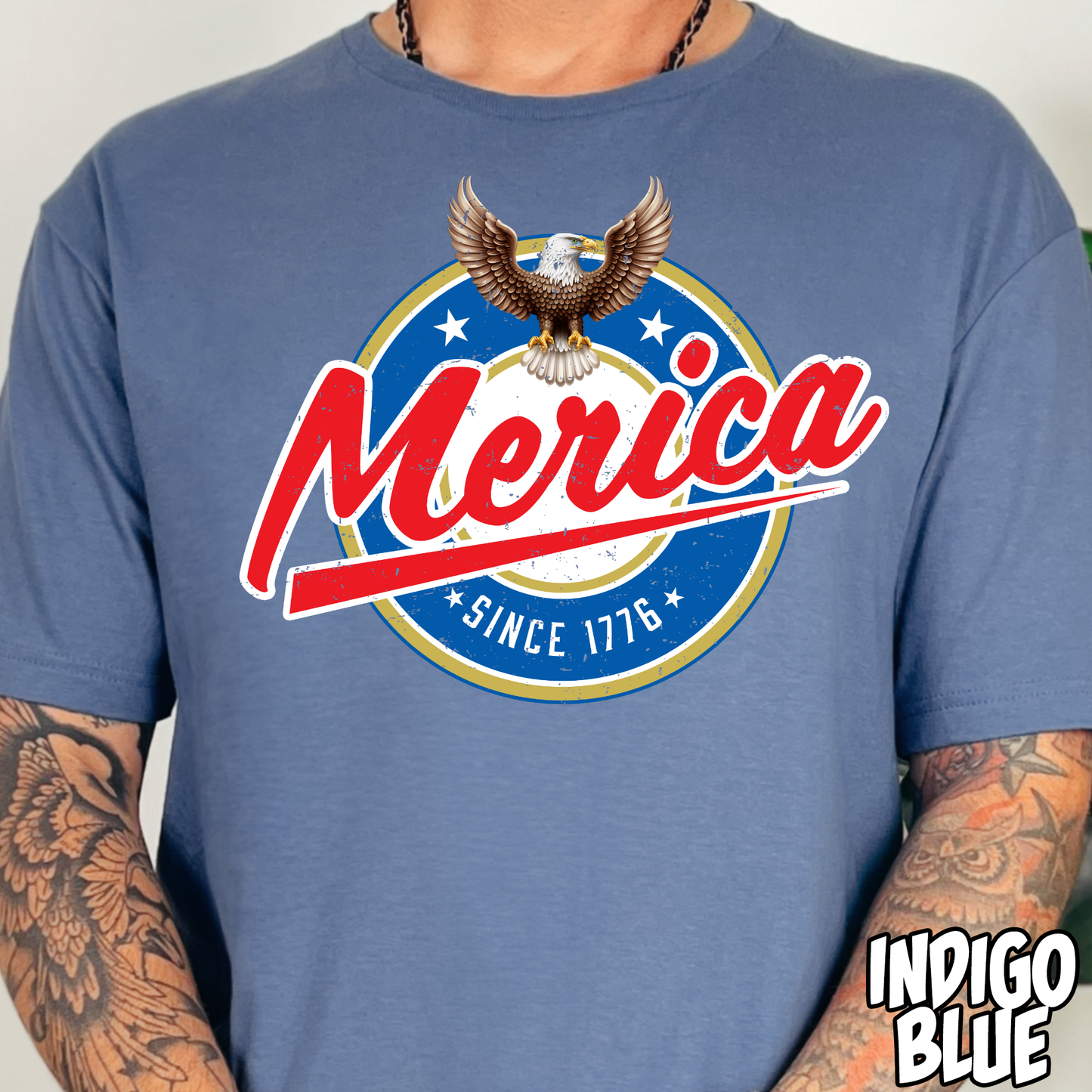 Merica Eagle- Full Color DTF Transfer