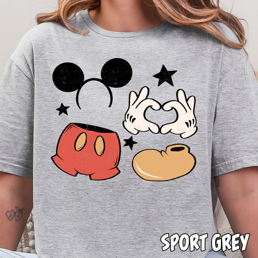 Boy Mouse Icons- Full Color DTF Transfer