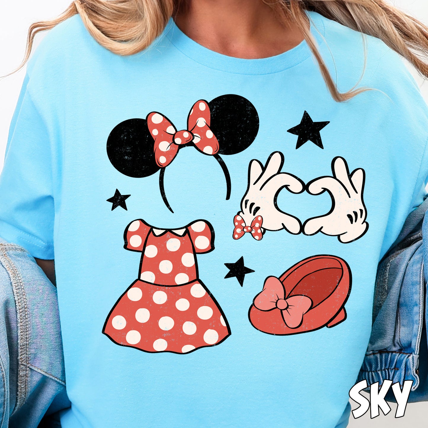 Girl Mouse Icons- Full Color DTF Transfer