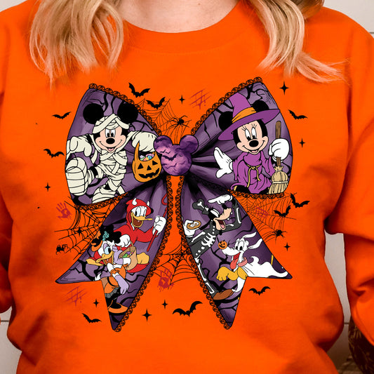 Halloween Mouse Bow- 11" wide DTF Transfer