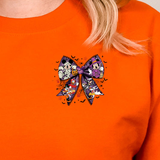 Halloween Mouse Bow (pocket)- 3.2” wide DTF Transfer
