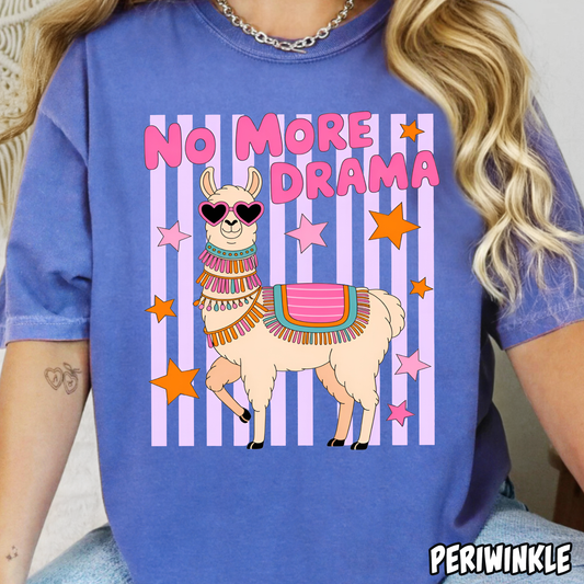 No More Drama Llama- Full Color DTF Transfer