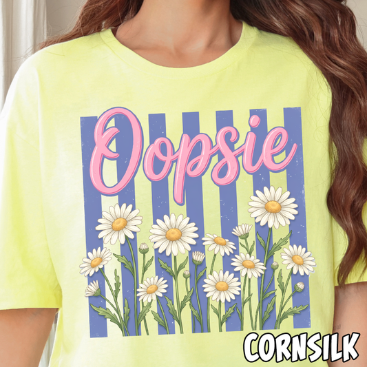 Oopsie Daisy- Full Color DTF Transfer