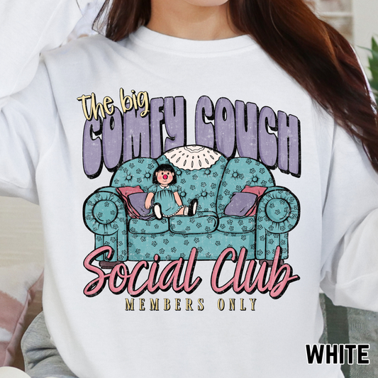 Big Comfy Couch Social Club - Full Color DTF Transfer - 0690