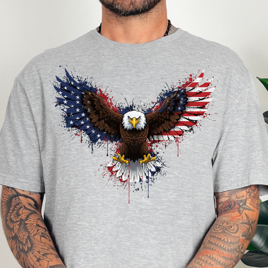 Patriotic Eagle- Full Color DTF Transfer