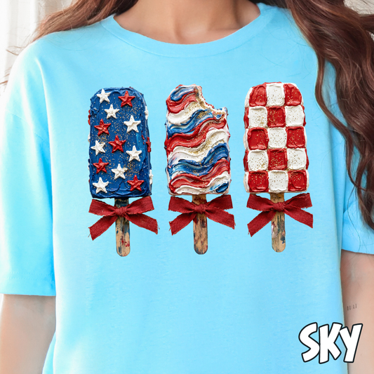 Freedom Popsicles- Full Color DTF Transfer