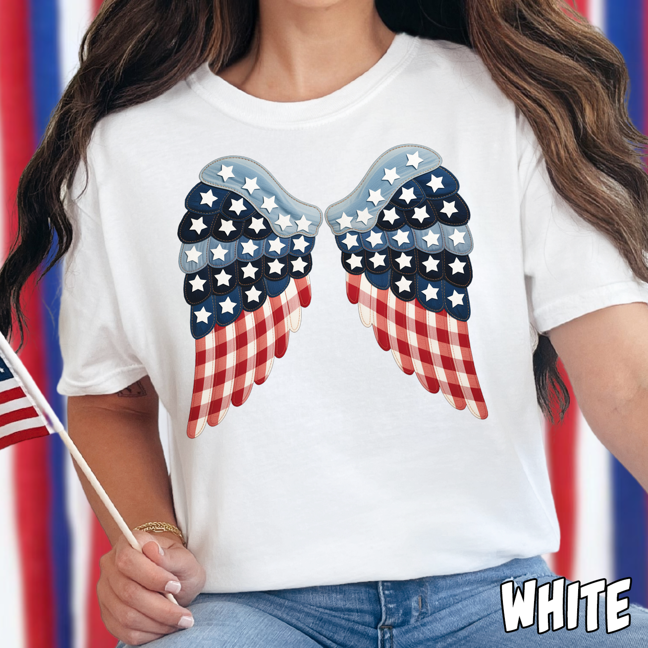 Patriotic Wings- Full Color DTF Transfer