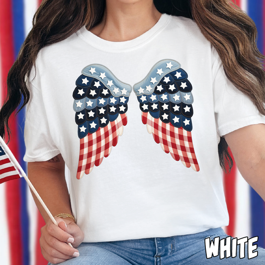 Patriotic Wings- Full Color DTF Transfer