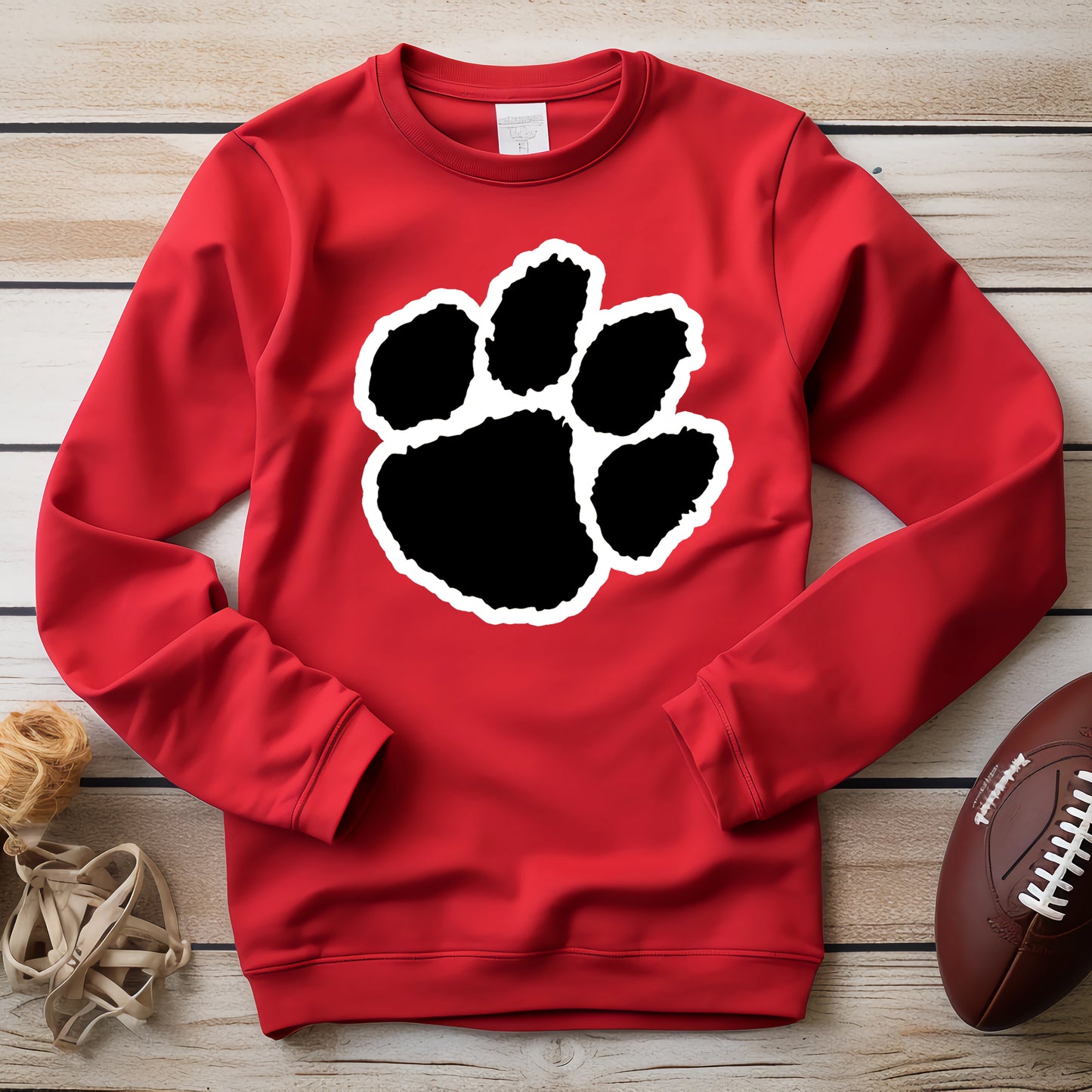 Paw Print- 11" wide Chenille Patch