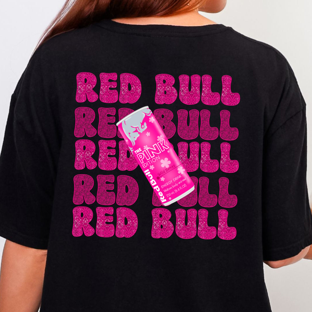 Pink Edition Red Bull- Full Color DTF Transfer