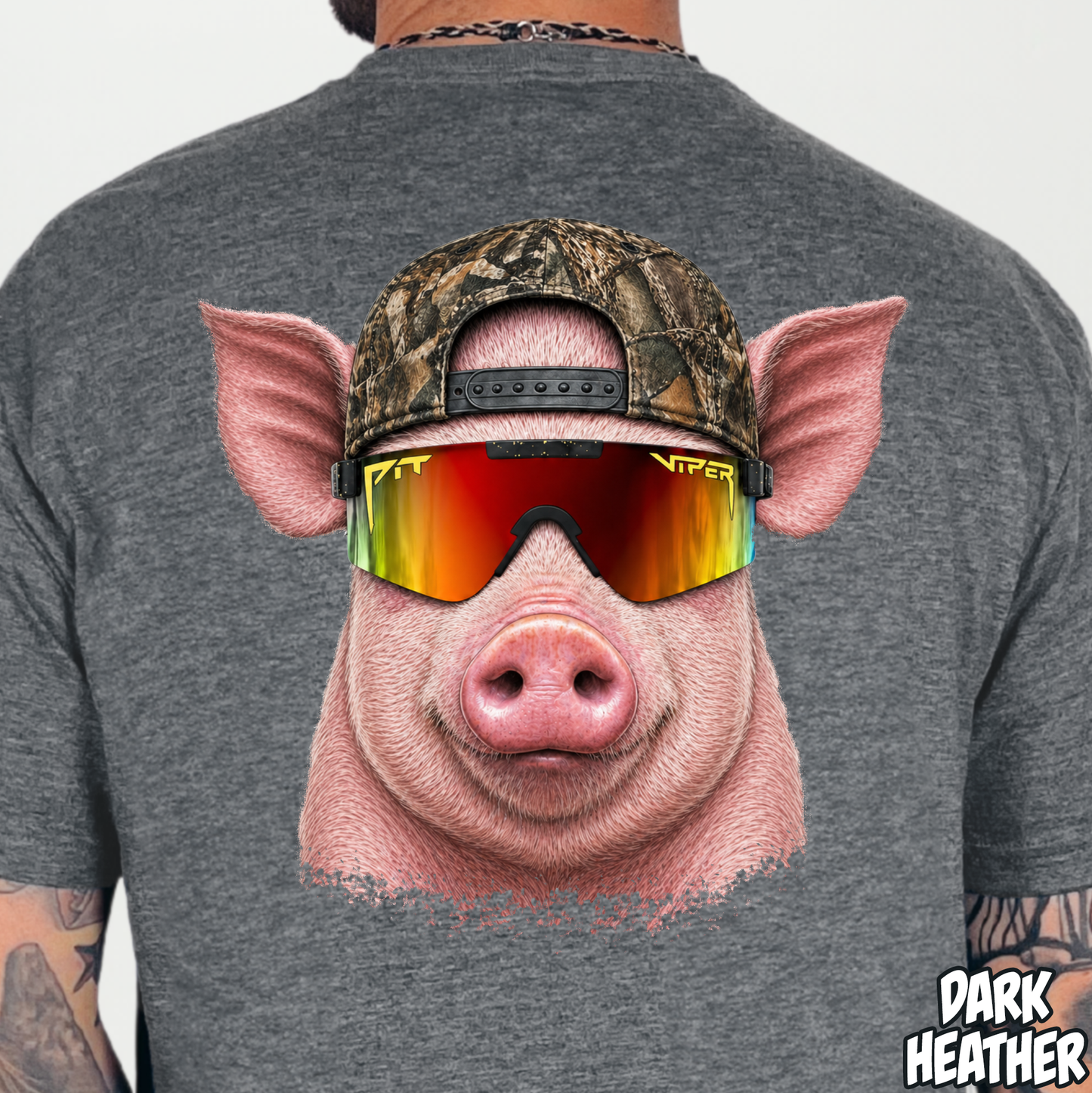 Pit Viper Pig- Full Color DTF Transfer
