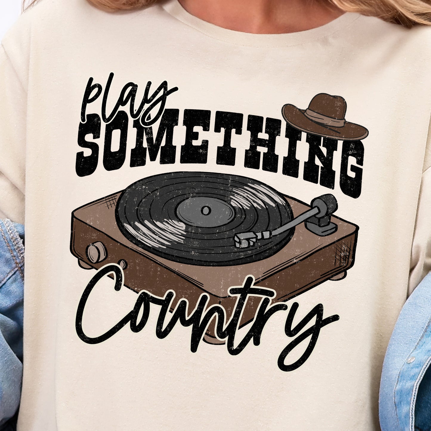 Play Something Country- Full Color DTF Transfer