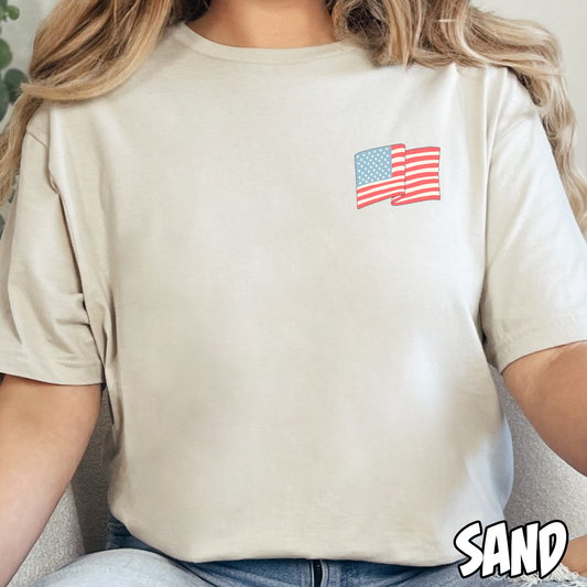 USA Waving Flag- Full Color DTF Transfer