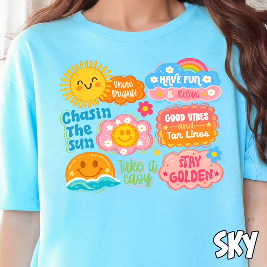 Positivity Bubbles- Full Color DTF Transfer