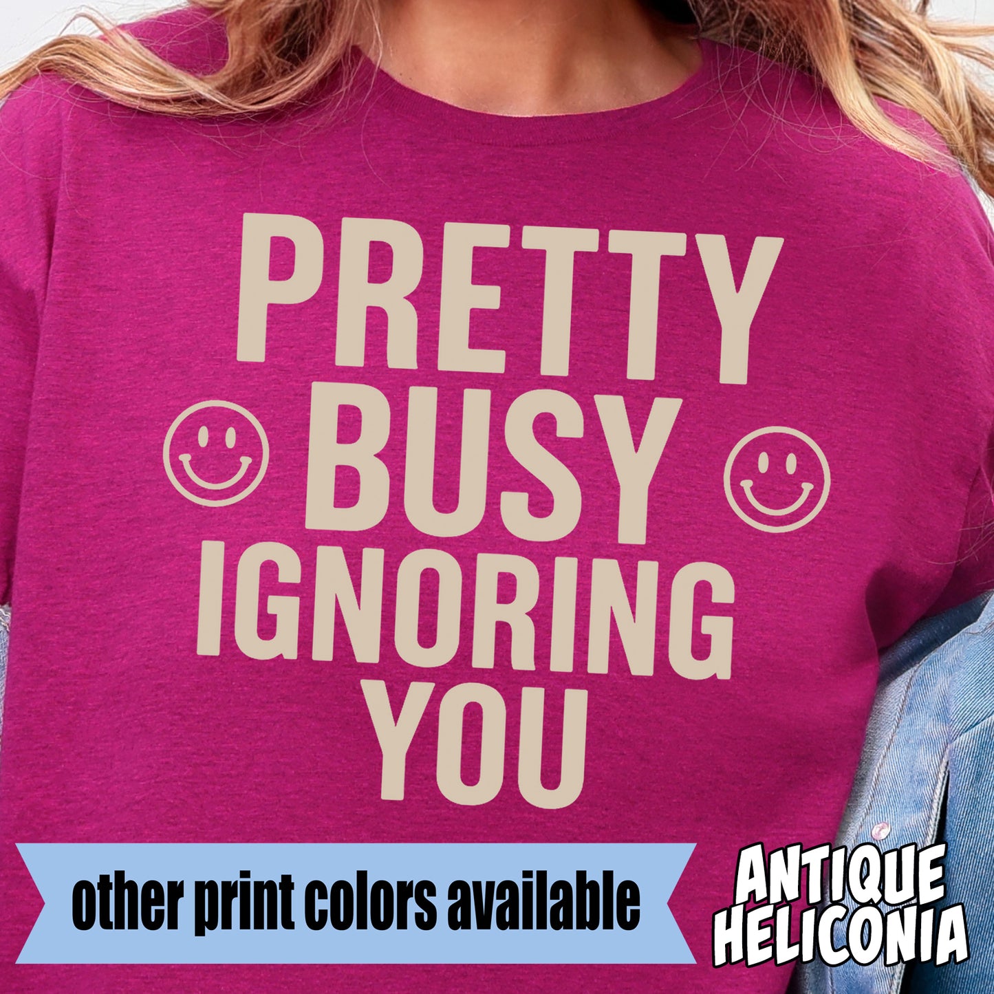 Pretty Busy Ignoring You- Single Color DTF Transfer
