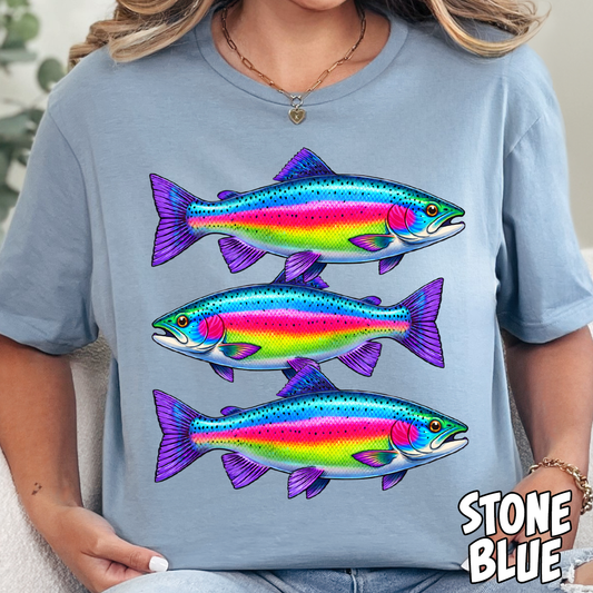 Rainbow Trout-Full Color DTF Transfer