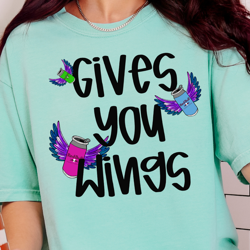 Redbull Gives You Wings- Full Color DTF Transfer
