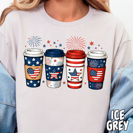 Red, White and Brew- Full Color DTF Transfer