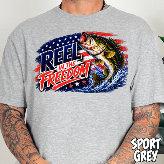 Reel in the Freedom- Full Color DTF Transfer