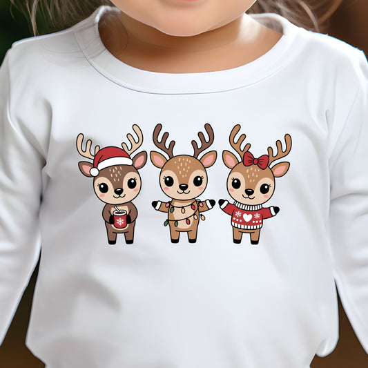 Reindeer Friends (toddler)- 7.25" wide DTF Transfer