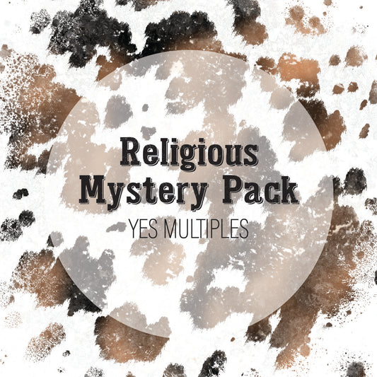 Religious Mystery Grab Bags- YES Multiples- 10 Plastisol Screen Print Transfers