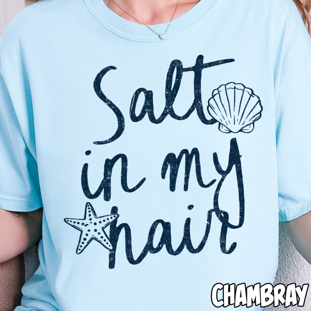 Salt in My Hair- Single Color DTF Transfer