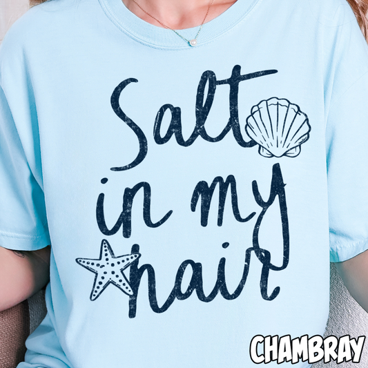 Salt in My Hair- Single Color DTF Transfer