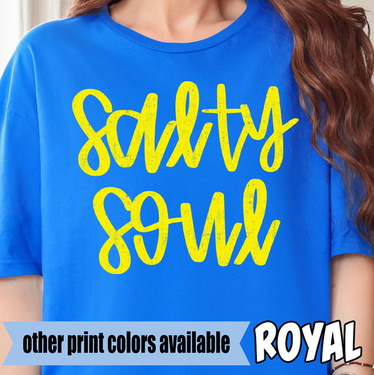 Salty Soul- Single Color DTF Transfer