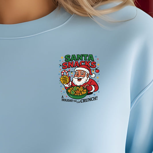 Santa Snacks (pocket/hat)- 3.2" wide DTF Transfer