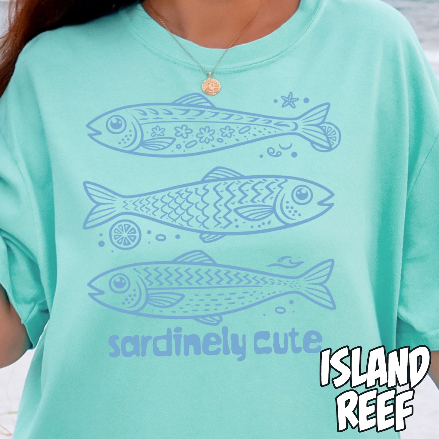 Sardinely Cute- Single Color DTF Transfer
