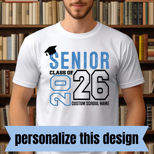 **PREORDER** Senior 2026 Personalized DTF