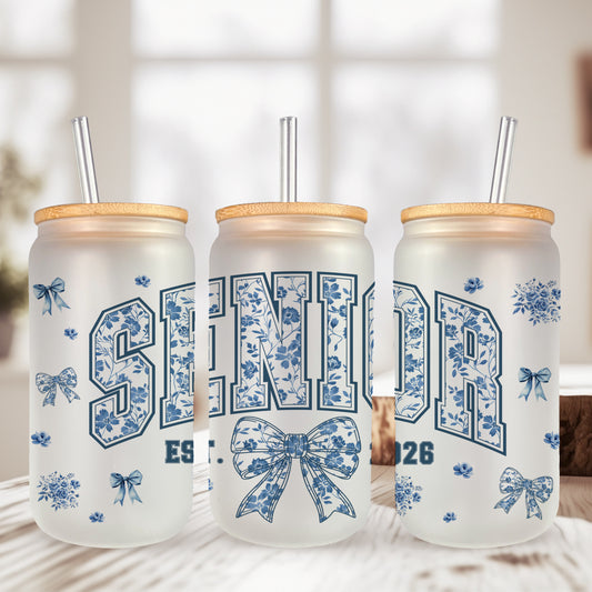 Senior Chinoiserie Est 2026 UV DTF- 16oz Cup Wrap