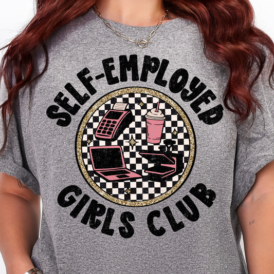 Self Employed Girls Club-DTF Transfer
