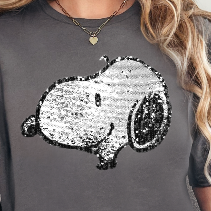 Snoop Dog Faux Sequins- DTF Transfer