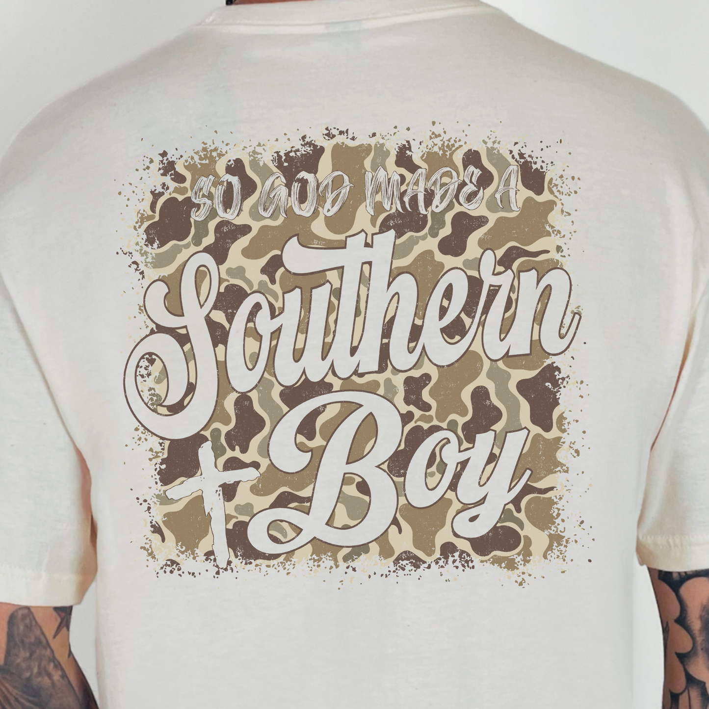 So God Made a Southern Boy- 11" DTF Transfer