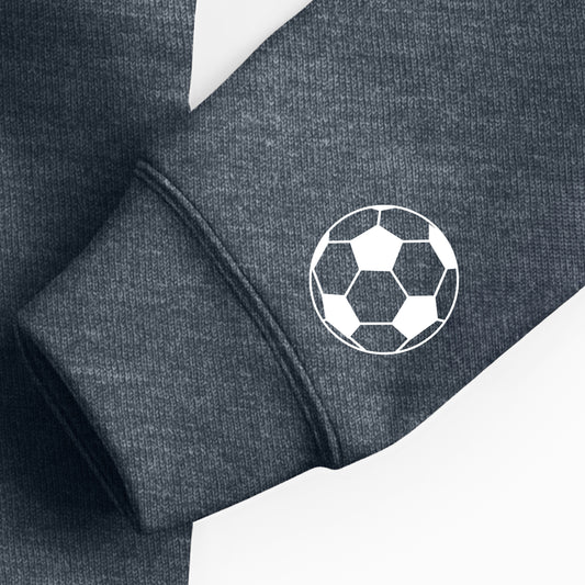 Soccer *Set of 2* (Pocket/Sleeve design)- Single Color (white)- 2" wide Plastisol Screen Print Transfer