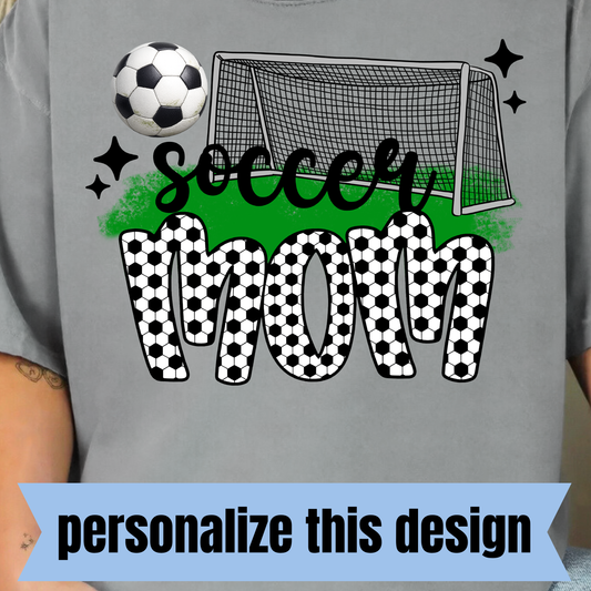 **PERSONALIZED** Soccer Fan- Full Color DTF Transfer