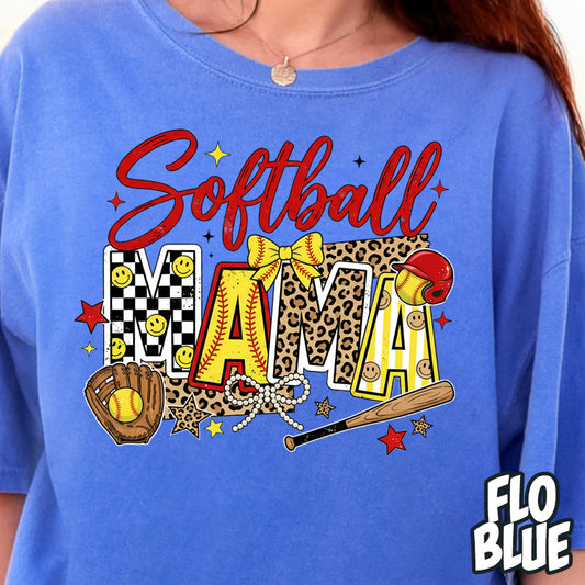 Softball Mama- Full Color DTF Transfer