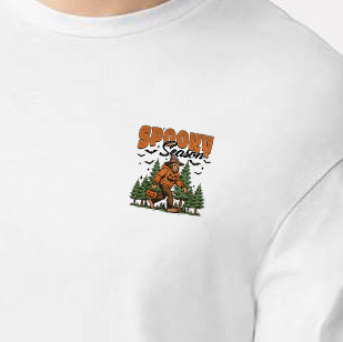 Bigfoot Spooky Season (pocket)- 3.2" wide DTF Transfer