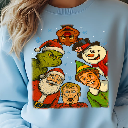 Christmas Movie Friends- 11" wide DTF Transfer