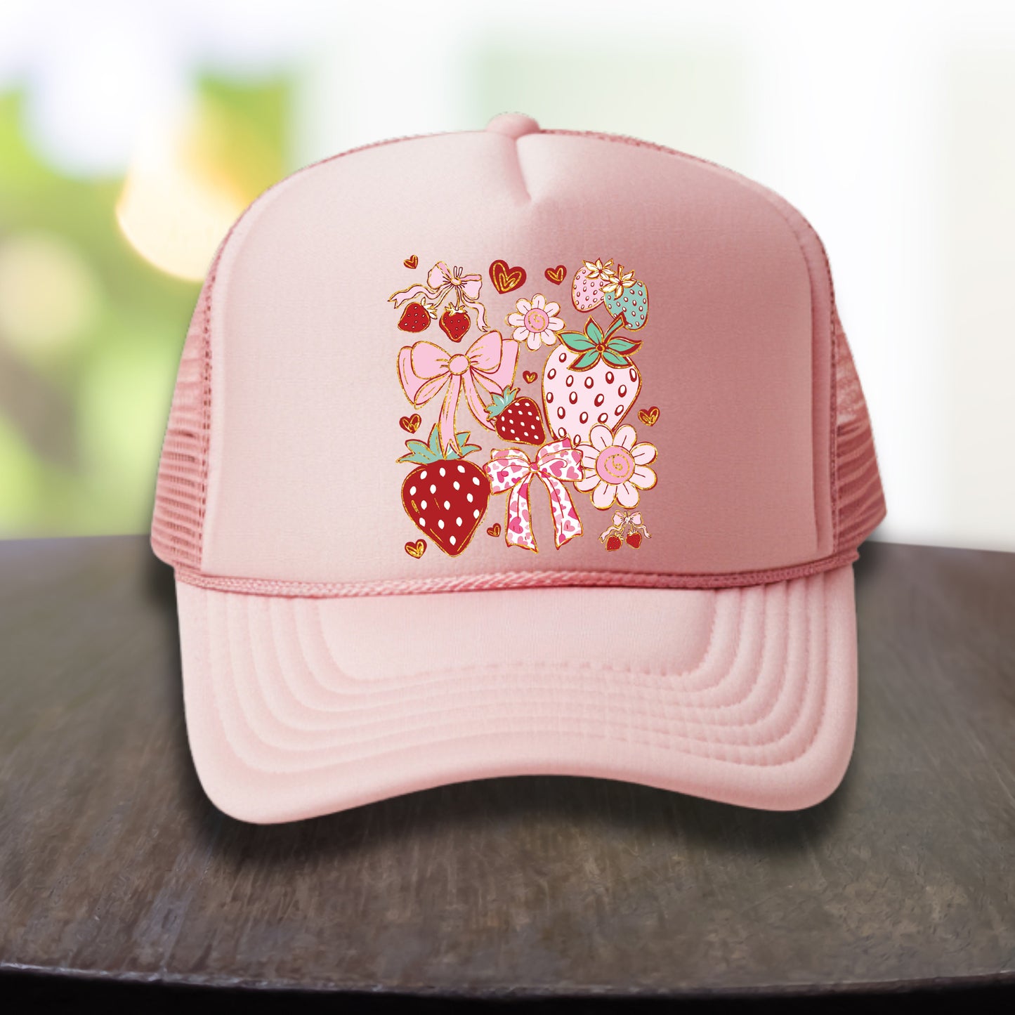 Strawberry Collage (pocket)- 2.88" wide DTF Transfer
