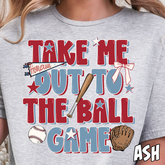 Take Me Out to the Ball Game-Full Color DTF Transfer