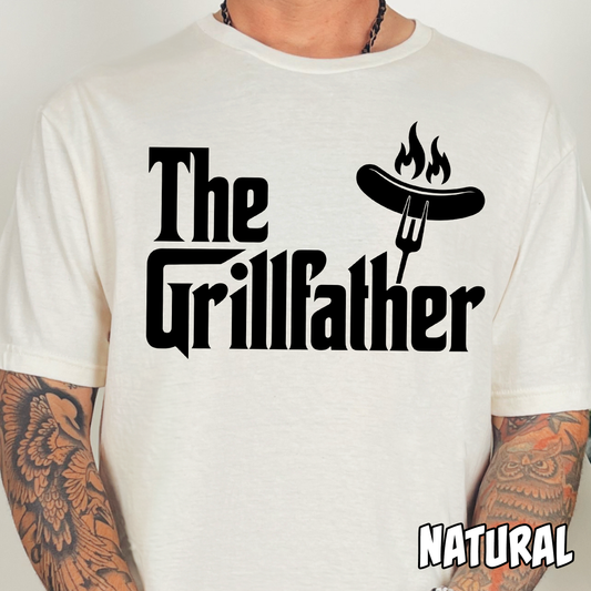 The Grillfather- Single Color DTF Transfer